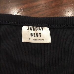 Sunday Best Elegant Black Tee